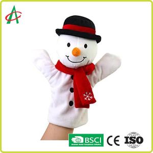 BSCI Full Handcraft Sewing Plush Hand Puppets For Christmas