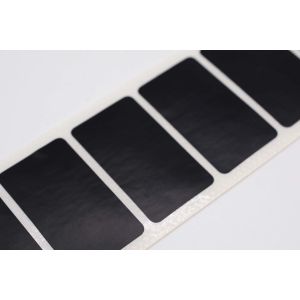 35mmx20mm Low Temperature Labels 1mil Black Matte High Temperature Resistant