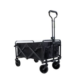 China Easy Folding Stainless Steel Picnic Wagon Heavy Duty Hand Trolley for Beach Trip on sale