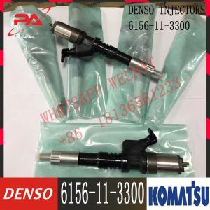 China 6156-11-3300 Disesl engine fuel injector 6156-11-3300 095000-1211 PC400-7 PC450-7 Excavator S6D125-3 on sale