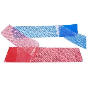 Tamper Evident Adhesive Void Security Tape / Pet Void Tape Double Sided Clear