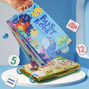 Quiet Book Early Learning Activity Puzzle Paste Matching Game Toys Children's