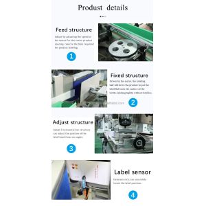 Automatic Square And Round Bottle Labeling Machine With Date Code Printer 1935mm