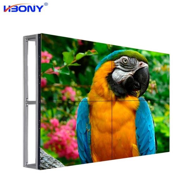 Quality 700 Nits Brightness LCD Video Wall 1.7mm Bazel Width For Exhibition Hall for sale