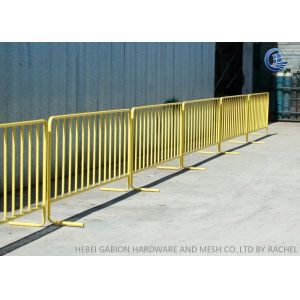 Concrete Portable Crowd Control Barrier Fence ISO9001 Certified