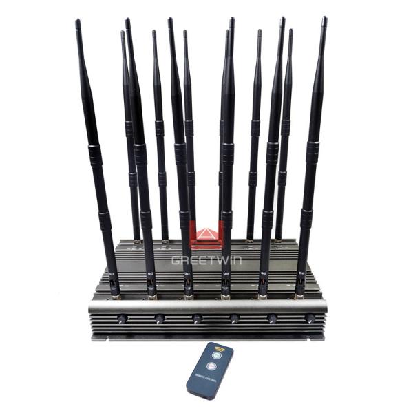Quality 12 Channels WIFI5.8G, UHF/ VHF LOJACK Jamming Distance 60m Signal Jammer for sale