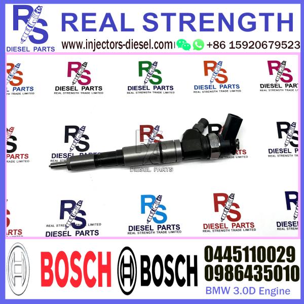 Diesel Fuel Common Rail Injector 0445110029 0986435010 0445110007 For BWM 3.0D Engine