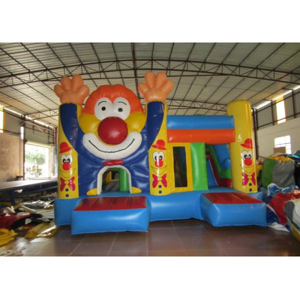 Quality Circus clown inflatable combo house waterproof PVC fabric inflatable clown jumping combo classic inflatable clown bouncy for sale