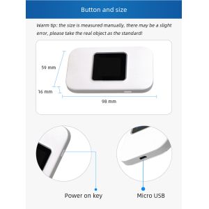 MTK Chipset 4G Portable Wireless Hotspot Single Band LTE Upload At 150Mbps