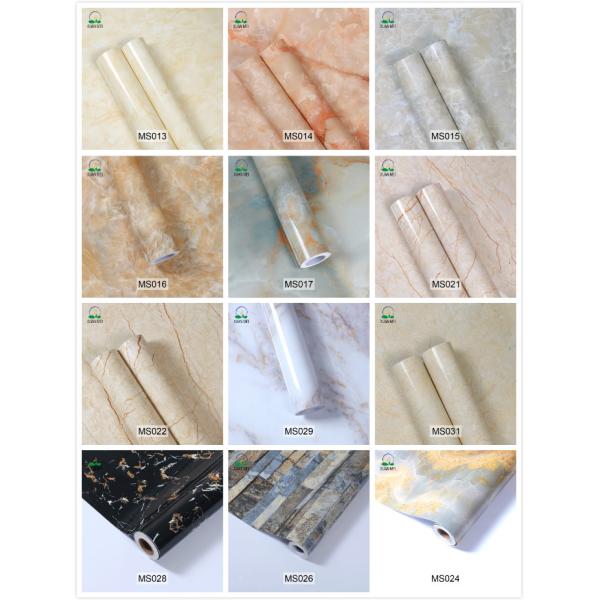 Wallpapers Type Vinyl Wallpapers Function Smoke-Proof Marble Stickers PVC Adhesive Contact Paper Marble Granite Film