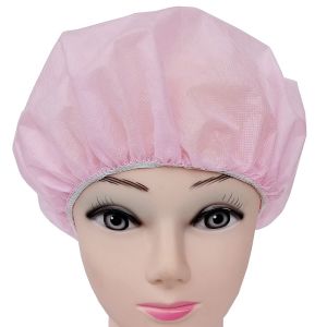 Non Woven Disposable Head Cap , Surgical Bouffant Scrub Hats Lightweight