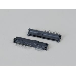 High-Reliability SAS 29P 180° IDC Female PCB Connector, Ni/Au/Sn Plated