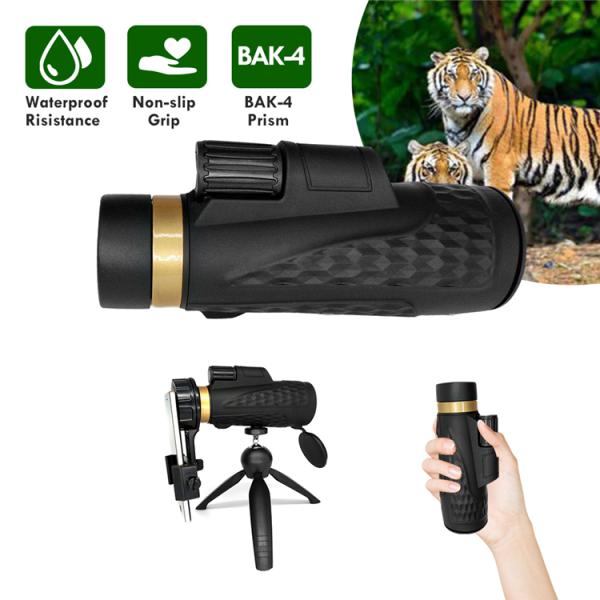 Long Eye Relief Powerful 12x50 Monocular Telescope With Tripod