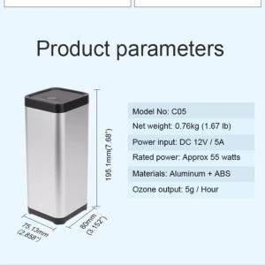 12V Airthereal Mini Ozone Generator Shock Treatment OEM