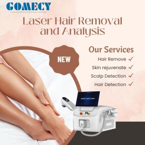 China Gomecy White Color Latest Design Faery Pro Diode Laser Hair Removal with Scalp Skin Hair Detection Function on sale