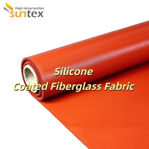 Splash Proof Spark Resistant Weatherproof Silicone Coated Fiberglass Fabric