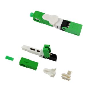 MAX≤0.5dB Insertion Loss SC UPC SM Simplex Fiber Optic Fast Connector for FTTH