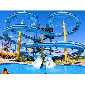 Children Aqua Water Park Slide Private Pool Fiberglass Slide Rides