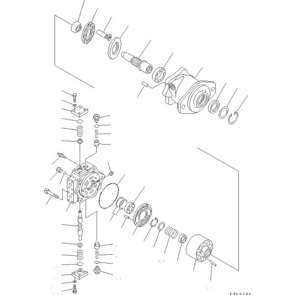 708-7L-00040 708-7L-11111 For Komatsu D65EX-15 D65EX-15E0 D61PX-15 D65WX-15