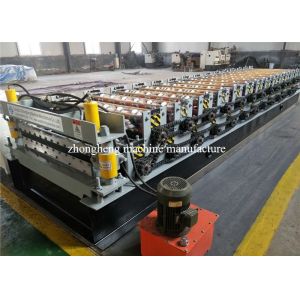 Automatic Galvanized Roofing Sheet Roll Forming Machine With 18 Row Rollers