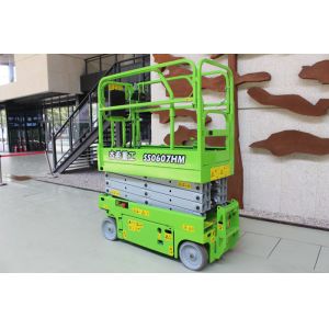 China 1.84m Length Hydraulic Mini Scissor Lift  7.9m Working Height 230kgs Platform Capacity on sale