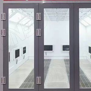 Diesel Burner Car Spray Booth with 24000m3/h Capacity and 80℃ Max Temperature