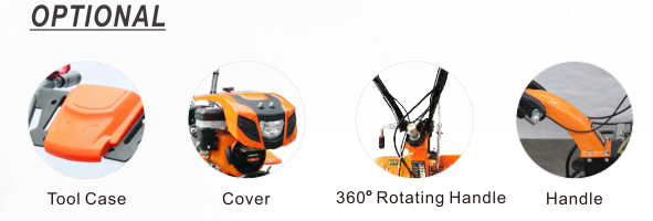 GT900-H Mini Power Belt Tiller 600 - 950mm Tilling Width Recoil Start