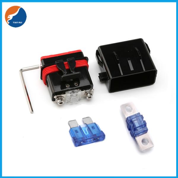Waterproof Car AFS ATC Blade Inline Dual Use Fuse Holder With Wrench Replacement