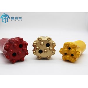 R32 Thread Button Bit 45mm with 9 Buttons for Tunneling Quarrying Made of Carbide and Steel