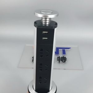 Smart office kitchen pop up power outlets / desktop pop up power socket with the