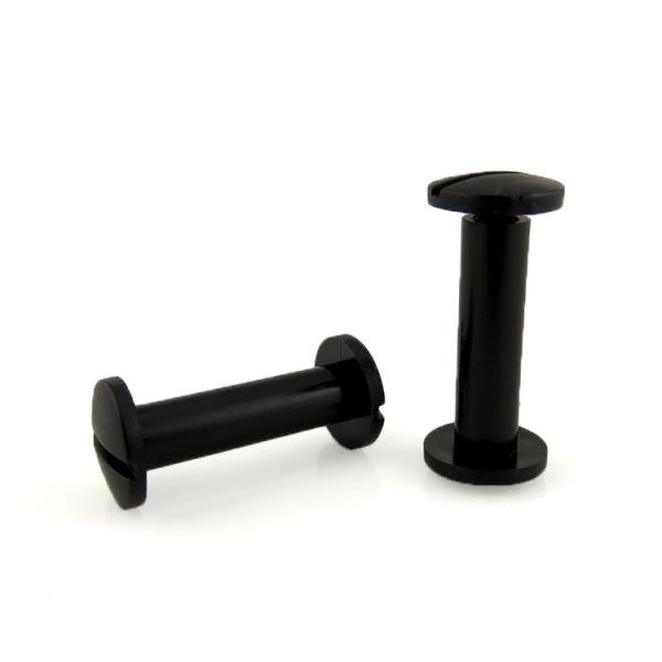 Quality Black Plastic Book Binding Chicago Screw for Binding Books for sale