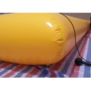 Funny Yellow Double Pool Inflatable Swimming Pools PVC Tarpaulin CE Approval