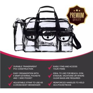 Wholesale Shoulder Bag Makeup Organizer Toiletry Bag 7 External Pockets,Travel Makeup Cosmetic Bag,Multifunctional Large capacity from china suppliers