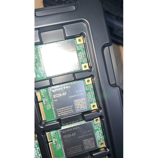 Quectel EC25-AF is LTE Cat 4 module optimized for M2M and IoT applications, delivering maximum data rates of 150 Mbps downlink and 50 Mbps uplink.