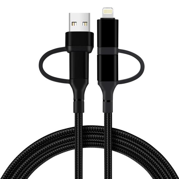 Customized Multi Function Fast Data Transfer Cable 1M USB A / Type C To