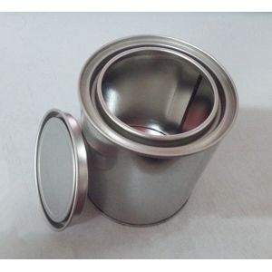 1 Gallon Metal Empty Clear Paint Pail Bucket With Lid