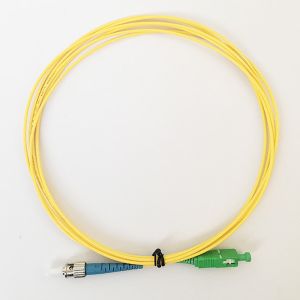 Fiber optical patch cord ST/UPC - SC/APC simplex 2.0mm single mode G657A1 LSZH