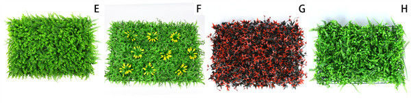 Artificial Flower Lawn Synthetic Vertical Garden Eco Friendly 1001D 1001E