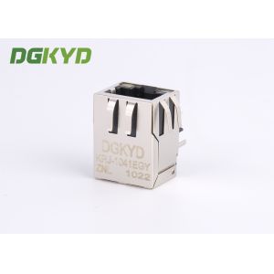 10/100BASE Tab Down Transformer RJ45 Network Connector With Led