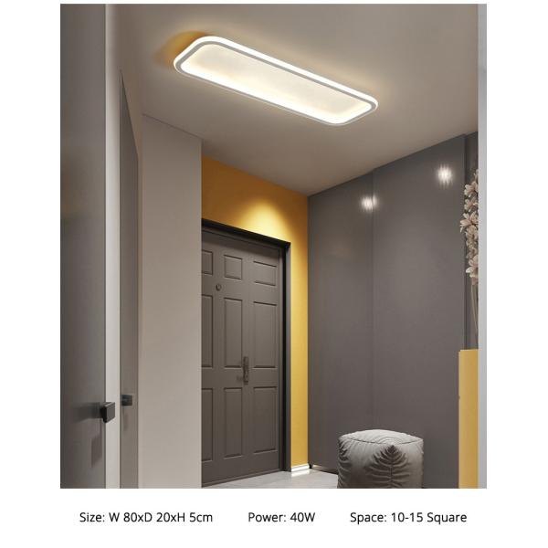 Gold Black Ceiling lights Finished Simple Led For Living Room Bedroom rectangle chandelier(WH-MA-235)