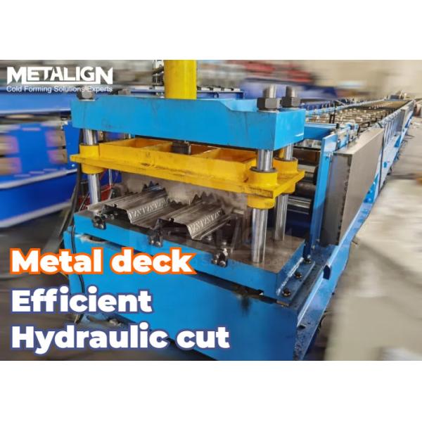 15m/Min High Speed Floor Deck Roll Forming Machine With Custom Embossing And