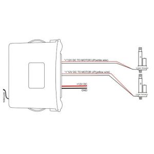 Double Actuators Controller Wireless Remote Parallel Control 12V DC 30A CE