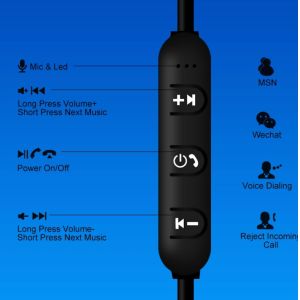 Magnetic Suction Mobile Phone Bluetooth Earphones With Mic Auto Pairing