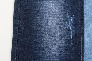 China 10.3 Oz Stretch Denim Fabric Crosshatch Custom Medium Thick Jeans Fabric on sale