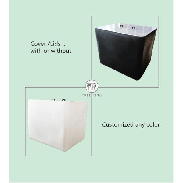 Cut Off Fishery Industries Upcycled Open Top IBC Tank 265 Gallon For Recycled