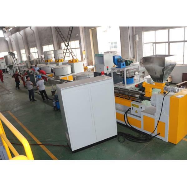 Full Automatic Plastic Pelletizing Line Pe Flakes Recycling Extruder Machine
