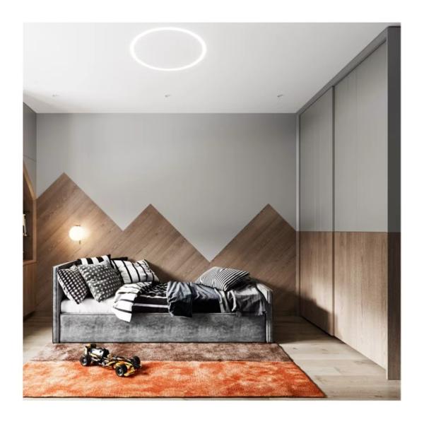 Customized Matte Grey Wardrobe Closet with Contemporary Design Style and PANEL