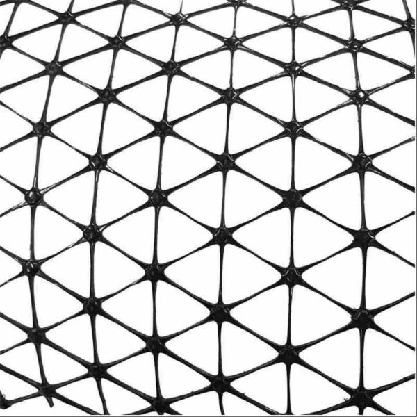 Geomalla Triaxial Polypropylene Geogrid Mesh For Civil Engineering Project TX150
