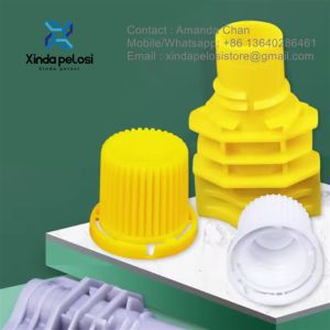 China Custom Stand Up Pouch Plastic Cap Plastic Pouch Spout For Packaging Liquid Baby Squeeze Pouch on sale