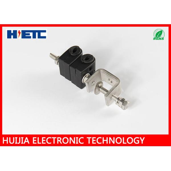 Quality 3/8" Two Way Through Type Feeder Coaxial Cable Clamps with Plastic & 304SS Telecom Tools for sale